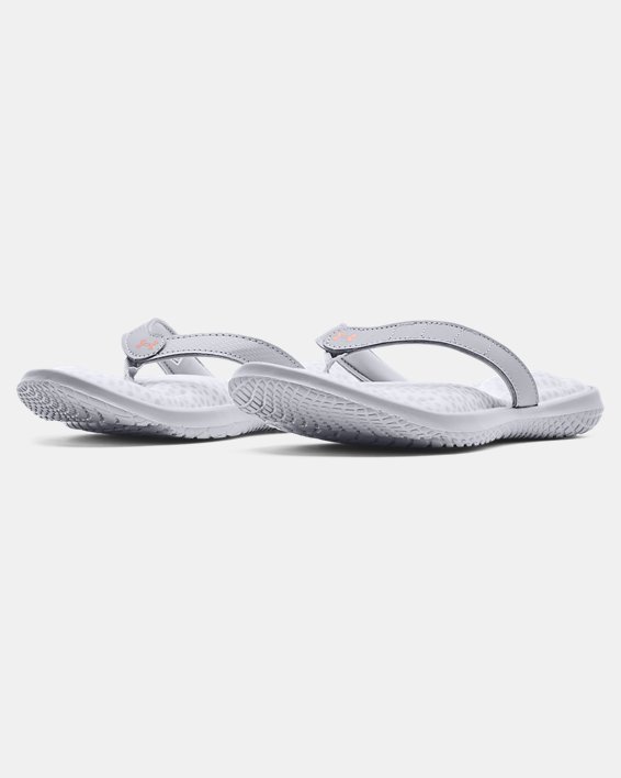Women's UA Marbella VII Graphic Footbed Sandals, White, pdpMainDesktop image number 3